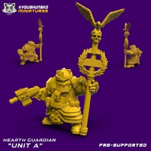hearth guardian toys & games 40k scifi dwarf squat 3d print model - Mito3D