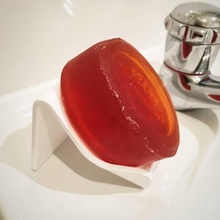 sabão inclinado prato jardim casa banho soapdish 3d print model - Mito3D