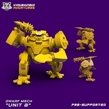 dwarf mech toys & games scifi squat 3d print model - Mito3D