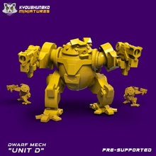 dwarf mech toys & games squat 3d print model - Mito3D