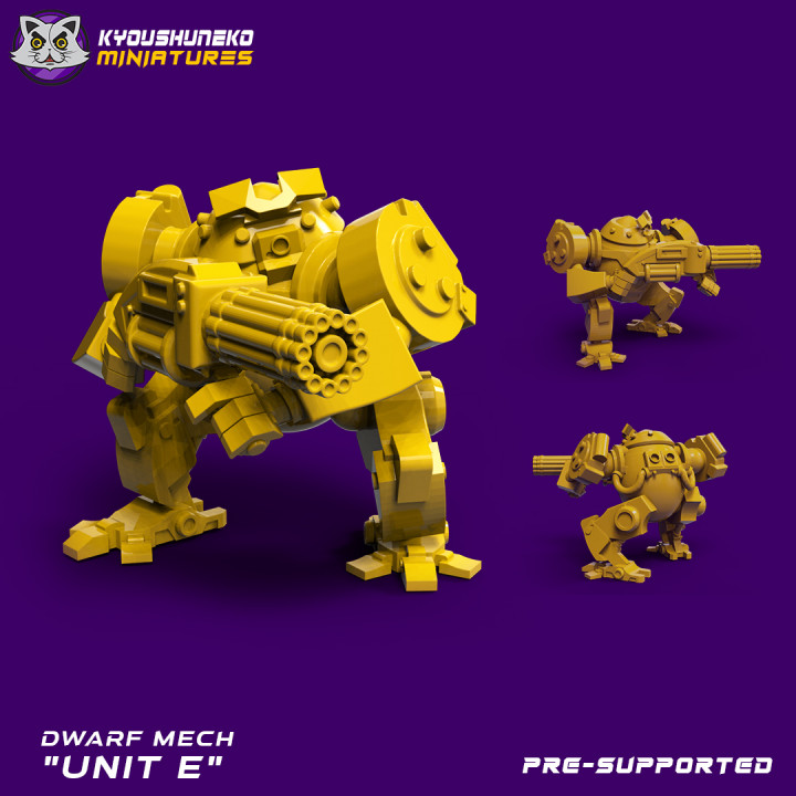 dwarf mech toys & games 40k scifi squat 3D print model - Mito3D
