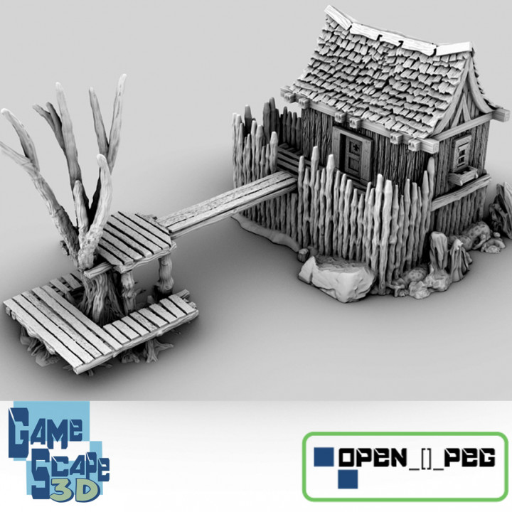 swamp outpost toys & games dock 3D print model - Mito3D