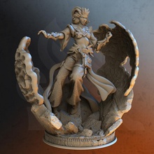 sultão feiticeira inaya Tiefling brinquedos jogos dragões masmorras fantasia fêmea dnd feiticeiro 3d print model - Mito3D