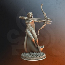 divine archer - sairena toys & games arrow elf fighter bow ranger arcane 3d print model - Mito3D