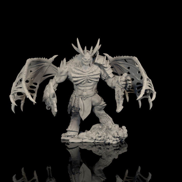 Charpentier jouets Jeux démon marteau guerre jeu chaos w40k Khorne démonprince demon prince 3D print model - Mito3D