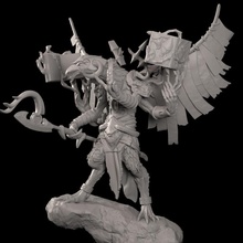 alcor toys & games demon warhammer prince wargame w40k warhammer40000 tzinch demondemon-prince 3d print model - Mito3D