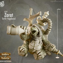 zarat tortiller vagabond pre supported jouets Jeux ville boisson héros tortue personnage miniature citadins thamarya 3d print model - Mito3D
