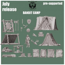 bandits camp jouets Jeux miniatures jeu rôle terrain marteau guerre accessoires table 28mm éclaireur 3d print model - Mito3D