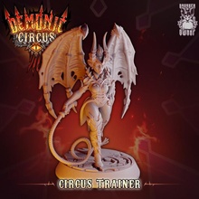 circus trainer toys & games demon girl dnd tiefling 32mm ttrpg trpg 3d print model - Mito3D