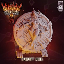 target girl toys & games demon circus dnd tiefling ttrpg trpg 3d print model - Mito3D