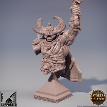 proponezius - bust toys & games barbarian dragons dungeons mini miniatures rpg tabletop wargame chaos dnd daybreak 3d print model - Mito3D