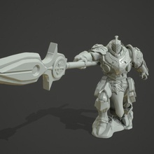 angelic knight v01 toys & games spear heaven angelicknight 3d print model - Mito3D