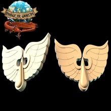 wing insignia store 40k logo rpg warhammer blood angel token tabletop rune bits angels glyph seraph embelishment 3d print model - Mito3D