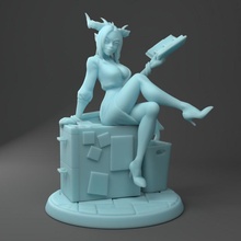 stacy succubus accountant demon devil female monster sexy d&d pinup dnd monstergirl 3d print model - Mito3D