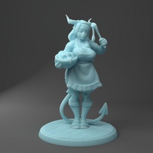 stacy's mom succubus monster sexy cook d&d dnd chef npc baker monstergirl milf 3d print model - Mito3D