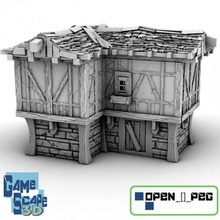 story shape house building timberframe 3d print model - Mito3D