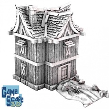 large 2 story shack building house hovel slum 3d print model - Mito3D