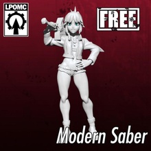 modern saber free pre supported animate trpg 3d print model - Mito3D