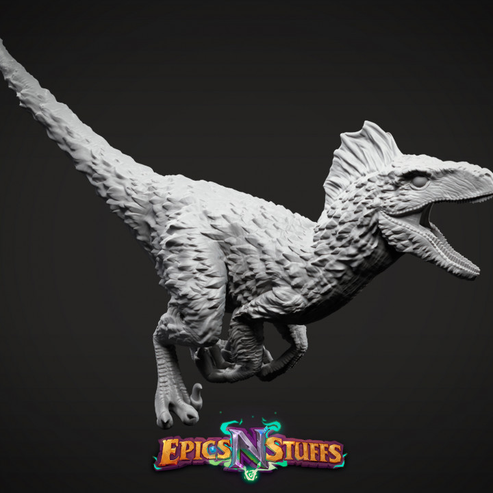 velociraptor varyasyon 2 poz minyatür pre supported mağaza dino Dinozor ejderhalar Zindanlar fantezi Jurassic canavar park avcı masa oyunu masaüstü Raptor dnd ttrpg Paleoart Terapod 3D print model - Mito3D