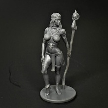 shaman girl female magician magic dnd sorceress pathfinder miniaturepainting 3d print model - Mito3D