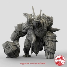 horned demon orcus - rampage version 750 mm height large miniature board dungeons fantasy game mini rpg tabletop d&d 5e pre-supported dragond swargard 3d print model - Mito3D