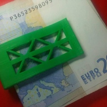 clip dinero jardín titular billetera moneyclip 3d print model - Mito3D