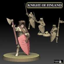 knight finland toys & games 40k barbarian soldier viking warhammer norse berserker crusader mercenary sigmar landsknecht kislev kalevala sampo mannerheim 3d print model - Mito3D