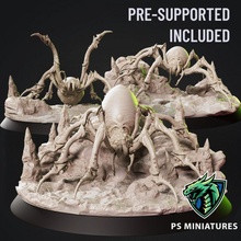 phase spiders bundle toys & games dragon insect monster spider large evil enemy creepy multi web dungeon poison creatures dnd massive 32 scenic underdark spiked 3d print model - Mito3D