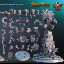 swapmini 11 - oshkuaho- shaman witchdoctor toys & games tribal magic african d&d dnd druid zulu 3d print model - Mito3D