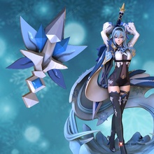 eula genshin impact accessory cosplay fan art anime animefigure animegirl gamegirl 3d print model - Mito3D
