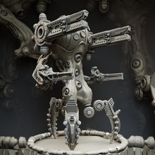 mecánico colmena señor haz juguetes juegos 40k extraterrestre Ejército oscuro horror monstruo guerra martillo ciencia ficción mesa Giger zerg tiránidos biomecánica sombrío 3d print model - Mito3D
