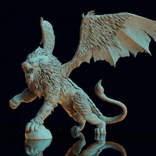 manticora juguetes juegos criatura griego león monstruo mitología 3d print model - Mito3D