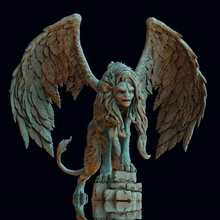sfenks oyuncaklar oyunlar yaratık Mısırlı Yunan canavar mitoloji 3d print model - Mito3D