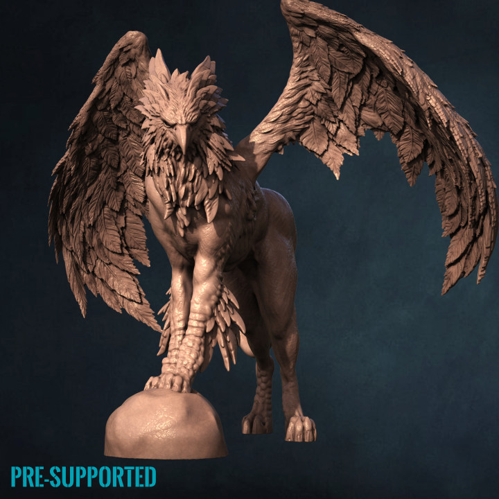 hippogriff toys & games bird creature greek monster mythology wings horse flying griffin 3D print model - Mito3D