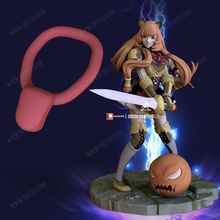 Rafftalia steigend Schild Held Halsband Hals Cosplay Spielzeuge Spiele Anime Figur anime Frau Animemodell 3d print model - Mito3D
