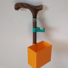 cane box & garden walkingstick 3d print model - Mito3D