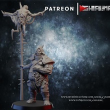 chaos4 pestilence standard support ready toys & games dragons dungeons fantasy warhammer miniature hammer wargame dnd 3d print model - Mito3D