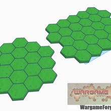 Aperto terreno 19 27 esadecimale piastrella cluster carta geografica scala giocattoli Giochi battletech 3d print model - Mito3D