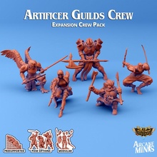 artificer guilds - expansion crew toys & games armor armour barbarian dragon dragons dungeons fighter human roleplay rpg sword steampunk assassin gnome swords crossbow dungeon d&d rogue 28mm dnd 35mm 32mm bombs spears armoured warforged eberron 3d print model - Mito3D