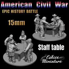 personale tavolo epico storia battaglia americano civile guerra 15mm scala giocattoli Giochi figurina testa miniatura Sud gioco nord trimestre 3d print model - Mito3D