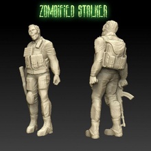 zombified stalker toys & games monster wargaming zombie character tabletop postapocalyptic 28mm 35mm 3d print model - Mito3D