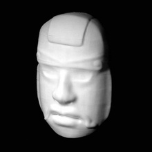 máscara antropomórfico deus british museum londres scan 3d print model - Mito3D