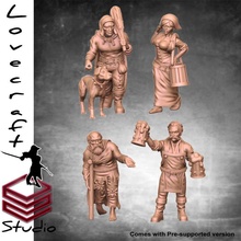 townfolks toys & games keeper maid beggar villagers ratcatcher townfolkset1 3d print model - Mito3D