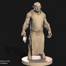 butcher pig toys & games creature fantasy dnd pathfinder 3d print model - Mito3D