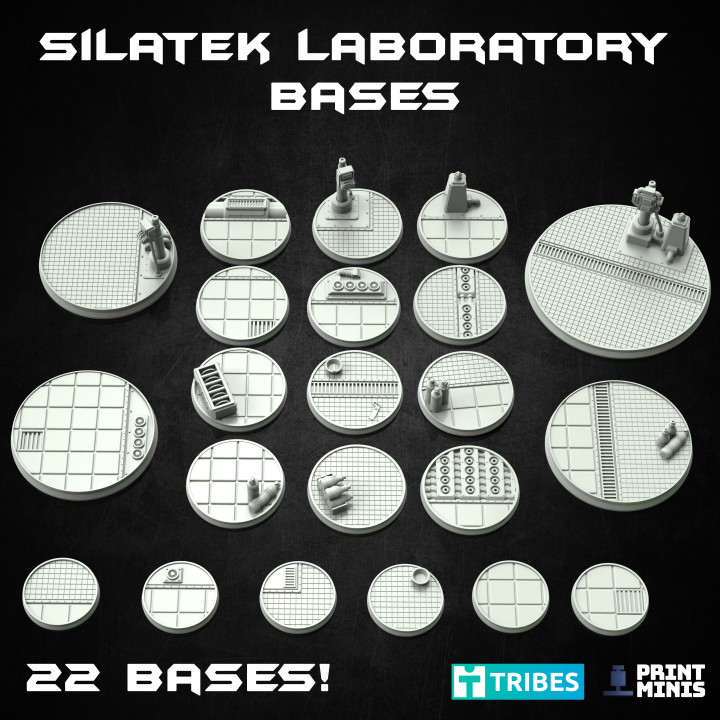 evil laboratory scenic bases - 22 miniatures outbreak collection toys & games mechanical terrain factory urban scenery 3D print model - Mito3D