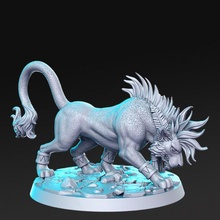 nanokor - lion 32mm dnd toys & games fantasy rpg 3d print model - Mito3D