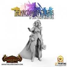 kingdom talarius - lilly arch white mage 32mm presupported toys & games wizard finalfantasy dungeonsanddragons healer pathfinder rosa sorcerer ff4 whitemage 3d print model - Mito3D