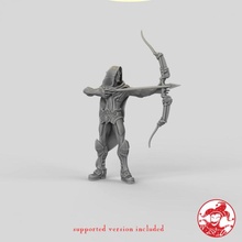 dark elf archer 1 inch base 32 mm height medium miniature toys & games board dragons dungeons fantasy game mini rpg tabletop d&d pathfinder 5e pre-supported swargard 3d print model - Mito3D