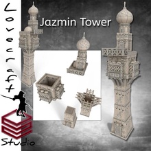 jasmim torre brinquedos jogos construção deserto Aladin cidade areia jazmintower 3d print model - Mito3D