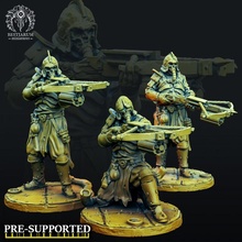 fléau artilleurs x3 arbalète option jouets Jeux Humain marteau guerre guerrier dnd 32mm 3d print model - Mito3D